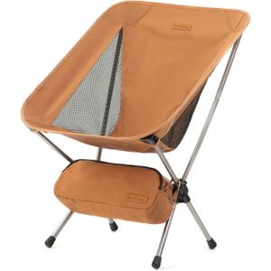Naturehike YL08 Ultralight Camping Chair, 2.12 LBS Portable Backpacking Chair with Anti-Sinking Feet, Lightweight Compact Collapsible Camp Chair Folding Hiking Chair (Small, Yellow)