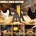 Brooder Plate for Chicks with Temp Control and Display,Dual-Sided Chicken Coop Heater with Remote,Timer Function & Cycle Work,Adjustable Angle,Safe Heater Plate for Ducks Quail Poultry Warm,13"x17"