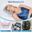 Ear Piercing Pillow with Comfort Hole for Side Sleepers, Relief from Ear Pain and Pressure After Piercing or Surgery, Soft Contour Sleeping Pillow (Gray)