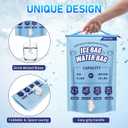 Hydro2Go Reusable Large Leakproof Ice Bags - Extra Large Capacity - Instant Cooler - Long Lasting - Ideal for Camping, Fishing, Picnic, Hiking, Beach