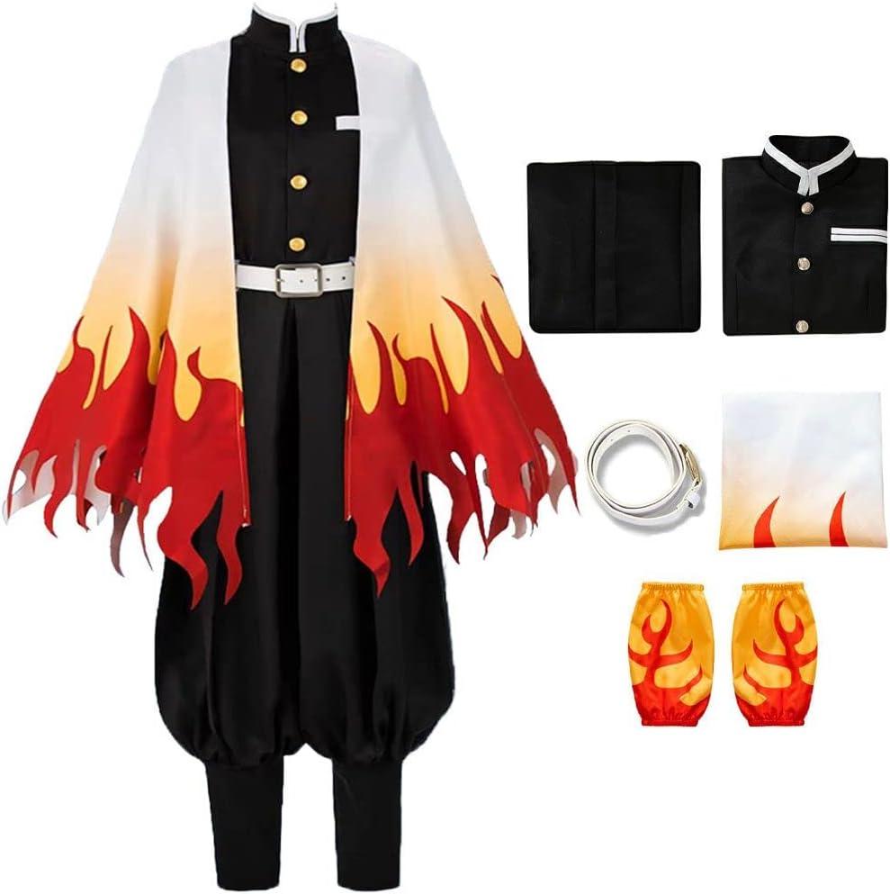 Oikawa Rengoku Cosplay Costume Rengoku Outfits Anime Uniform Kimono Full Set (Large)