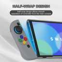 PlayVital Protective Case for Nintendo Switch 2 with Extra Stand | Ultra-Slim Dockable Hard Shell, Split Joycon Cover, Button Caps & Thumb Grips | Pattern Series, SFC SNES Classic EU Style