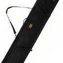 WOLT Rolling Ski Bag,Padded Snowboard Bag with Wheels for Air Travel, Fit to Double Pairs of Skis up to 175 or 190 cm