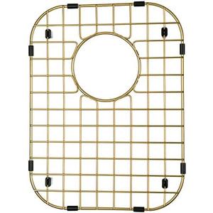 Starstar Sinks Protector Matte Gold 304 Stainless Steel Kitchen Sink Bottom Grid, Rack (13 L x 16 W)