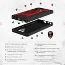 URBAN ARMOR GEAR UAG Designed for Samsung Galaxy S22 Ultra Case Red Crimson Rugged Lightweight Slim Shockproof Premium Monarch Protective Cover, [6.8 inch Screen]