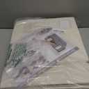 4Pack Linen Sheet Organizers and Storage - King/Queen Size Sheet Storage Organizer with Window, Foldable & Dustproof Sheet Organizer for Linen Closet for Summer Blankets & Sheet Sets,Off-white