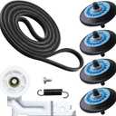 Upgraded Dryer Repair Kit Compatible with Samsung Roller DC97-16782C,Dryer Belt DC66-00805A, Idler Pulley DC96-00882C, Replacement for DV56H9000EP,DV56H9000EW,DV56H9000GP,DV56H9000GW,DV56H9100EG