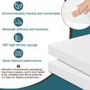 Frienda 2 Pack 3" x 24" x 24"Upholstery High Density Foam Cushion Replacement Square Cut to Size Foam Couch for Chair Couches Padding Shipping Packing DIY Cosplay Projects(White)