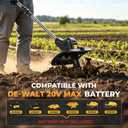 Cordless Tiller Cultivator for Dewalt 20v Max Battery, 360RPM,11.8In Tilling Width 8.6In Depth, Electric Tiller for Gardening, Battery Powered Tiller for Soil Cultivation/Lawn (Battery Not Included)