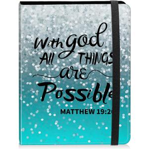 Photo Album 4x6 Photos - 60 Photos Capacity PU Leather Cover Photo Album with Strong Elastic Band, Portable Picture Album for Family Wedding Wedding Anniversary, Christian Bible Verse