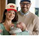 Mom and Dad Hats Gifts for New First Time Parents, Honeymoon Newlyweds Wedding Couples Hubby & Wifey Trucker Cap Set