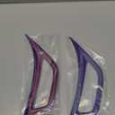 Savadicar 2-Piece Purple Fender Side Vent Accent Trim for Jeep Wrangler JL JLU 4xe & Gladiator JT 2018-Present Exterior Decorative Upgrade Accessories, Purple