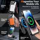 SPIDERCASE Magnetic for iPhone 14 Pro Case Waterproof,Built-in Screen & Camera Lens Protector[IP68 Underwater] [Military Grade Shockproof] Full Body Protection Phone Case,Black/Clear