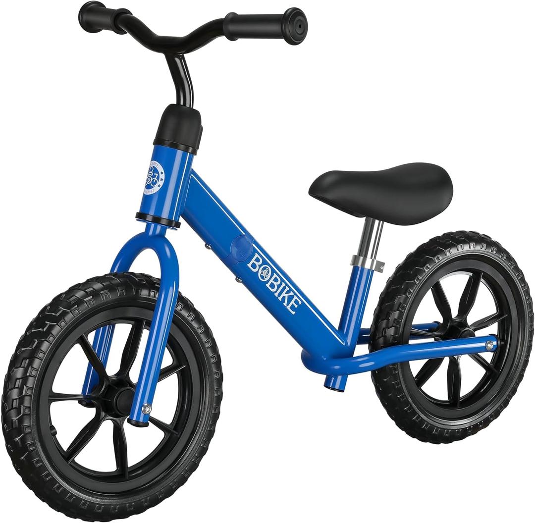 Bobike Toddler Balance Bike Toys for 2 to 5 Year Old Girls Boys Adjustable Seat and Handlebar No-Pedal Training Bike Best Gifts for Kids | Toys, Adjustable Seat, Adjustable Handlebar, Best Gifts for Kids (Blue)