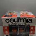 Gourmia French Door Air Fryer  25 Qt Large Capacity Convection Oven, Fryforce 360, Digital Display with 17 Cooking Presets, Bake, Toast, Roast, Dehydrate, Fits 12 Pizza (Black)