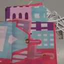 Hero Party Porch Banner Pink Hero Themed Birthday Party Decoration Super City Door Banner Skyline Building Porch Sign Hanging Banner Backdrop for Girls Birthday Baby Shower Photo Booth Prop Supplies