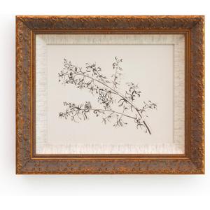 SoochART Gold Wood Framed Canvas Wall Art Vintage Decor,Neutral Minimalist Painting Prints,8"x10"Picture Frame for Living Room Bathroom Kitchen Bedroom