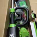 Greenworks 40 Volt Li-Ion Cordless String Trimmer, 15in. Cutting Width, 2.5Ah, Model# 2111802