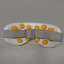 KS SHOP Eye Massager with Heat & Cooling | 12 Precision Massage Nodes | Bluetooth Music | 4 Massage Modes | 2400mAh Battery | Relaxation for Eye Strain, Dry Eyes, Stress & Headaches (Gray)