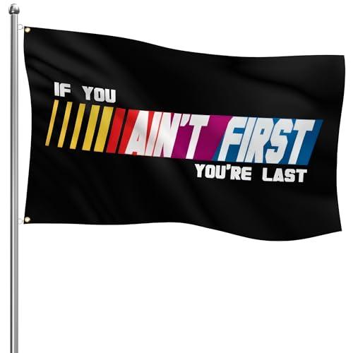 Motivational Racing Flags 3x5 FT – Durable Polyester Race Flags with Bold Design, Inspired by Talladega Nights – Designed for Gym, Man Cave, Wall Decor, Office, Workout Room, or Birthday Gift Idea
