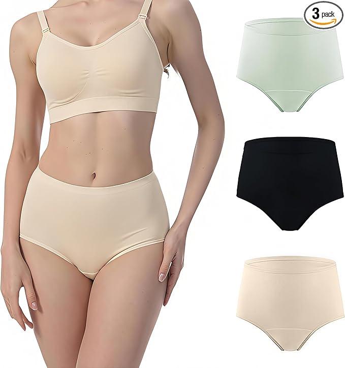 Underwear for Women,6 Layer High Absorbency Leak Proof Underwear 4Pack, Size XL