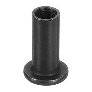uxcell M6 T-Nuts, 20pcs Carbon Steel Hex Socket Head Insert Nut Screw Post Sleeve Nut for Furniture 18mm Height, Black
