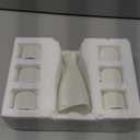 Tosnail 7 Pieces Ceramic Japanese Sake Set, 1 Serving Carafe and 6 Cups - White