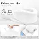 Kids Neck Brace for Neck Pain and Support, Soft Foam Cervical Collar Adjustable Youth Neck Support for Childrens Whiplash and Childs Torticollis Neck Stabilizer