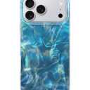 LONLI Hue for iPhone 17 Pro Case - Ocean Waves Shockproof Phone Cover - [Shock-Absorbent Bumper] - Cute, Unique and Aesthetic