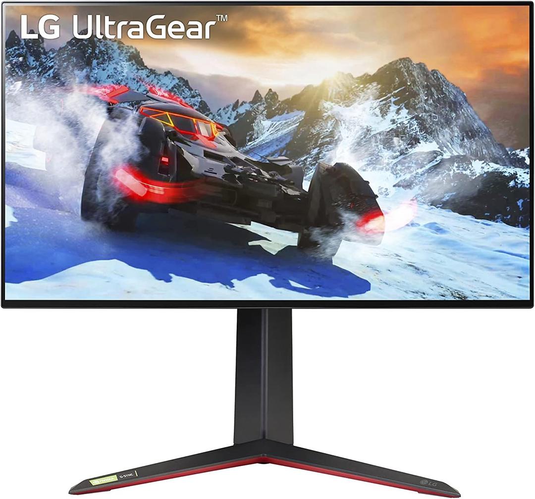 LG 27GP950-B 27 Ultragear UHD (3840 x 2160) Nano IPS Gaming Monitor w/1ms Response Time, 144Hz Refresh Rate, NVIDIA G-SYNC Compatible & AMD FreeSync Pro, DCI-P3 98% VD HDR 600, Black