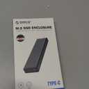 ORICO M.2 NVMe SSD Enclosure, USB 3.1 Gen 2 (10 Gbps) PCIe External Adapter NVMe Case for 2230/2242/2260/2280 M.2 SSD up to 8TB, UASP Supported - M2PV