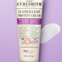 CURLSMITH Feather Light Protein Cream - Flexible Hold Curl Cream, Protein-Rich Styling Cream for Curls, For All Curl Types, Best for Weak and Damaged Curls, Vegan & Cruelty Free (8 oz)