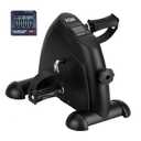 Mini Exercise Bike, AGM Under Desk Bike Pedal Exerciser Foot Cycle Arm & Leg Pedal Exerciser with LCD Screen Displays