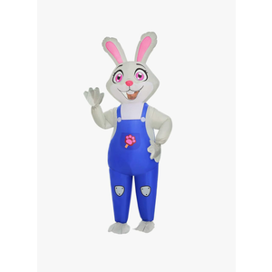 Easter Bunny Costume for Adult Inflatable Bunny Costumes for Adult Bunny Halloween Inflatable Costumes Funny Blow Up Rabbit Costume for Men Women Cosplay Party, Size Large