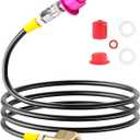 CO2 Quick Adapter with 60in High-pressure Hose, CO2 Quick-Connect Compatible with Duo/Terra/Art/E-Duo/Crystal 3.0/GAIA Soda Maker, CGA320 Valve for Large CO2 Tank