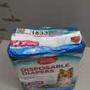 Simple Solution Disposable Dog Diapers, Female Dog Diapers, Puppy Potty Training, Incontinence and Heat Cycle Protection, Large Diapers for Dogs, 18-27 Inch Waist, 30 Count