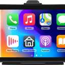 Podofo Portable Car Stereo Wireless Carplay Android Auto, 7 Inch IPS Touchscreen Radio Carplay Screen in Dash Navigation Unit with Bluetooth, Mirror Link, Voice Control, FM, AUX
