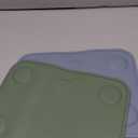 KeaBabies 2pk Silicone Placemats for Toddlers, Kids - 12x9 Non Slip Suction Baby Silicone Placemat for Restaurants, Dining Table,Travel, Easy to Clean, Food Grade/BPA-Free,Small Baby Table Mat(Slate)