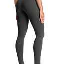 HeyNuts Yoga Pro Full Length Yoga Leggings for Women, Buttery Soft High Waisted Compression Workout Lounge Yoga Pants 28" Graphite Grey M(8/10)