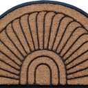 A1HC Natural Coir and Rubber Door Mat, 24”x36”, Thick Durable Doormats for Entrance, Heavy Duty, Low Pile Door Mat, Easy to Clean, Long Lasting Front Entry Doormat