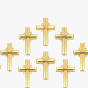 DICOSMETIC Cross Pins Bulk Alloy Cross brooch Metal Religious Lapel Pins Small Memorial Pins for Men Women Church Prayer Clothes Matching 9 Piece