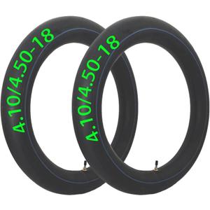 2-Pcs 4.10/4.50-18 Inner Tube 110/100-18, 110/90-18, 110/80-18, 120/90-18, 120/80-18, 100/100-18 14 Inch Replacement Tire Straight Valve Stem