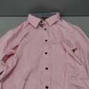 J.VER Men's Casual Long Sleeve Stretch Dress Shirt Wrinkle-Free Regular Fit Button Down Shirts (Medium, Pink)