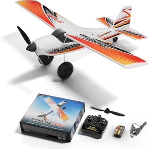 volantexrc 4 CH RC Plane TrainStar 500mm Brushless Remote Control Airplane Fighter RTF with 6-Axis Gyro,3 Modes & Aerobatics, 2.4GHz Radio Controlled Aircraft for Beginners & Adults (Red), 4 Channel