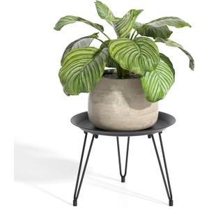 SUEH DESIGN Plant Stand Indoor, Metal Plant Stand Round Plant Table Heavy Duty Plant Stool Flower Pot for Indoor Outdoor Home Decor, 1 Pack Short