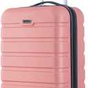 Travelers Club Harper Luggage, Rose Gold, 22-Inch Carry-On, 20-inch Carry-on