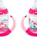 NUK Learner Cup, 5oz, 2-Pack, Flowers  BPA Free, Spill Proof Sippy Cup