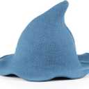 ZingSurp Halloween Witch Hat for Women,Adult Witch Hat for Halloween Party Cosplay Costume Accessory,Modern Wool Witches Cap