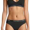 Calvin Klein Women's Motive Cotton Lightly Lined Bralette Bra, S
