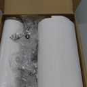 Small Lampshades Set of 2, White Linen Drum Lampshades, 8.66" Top x 8.66" Bottom x 7.87" High Lamp Shade, Lamp Shades Replacement for Table and Floor Lamps, Pendant Light, Handcrafted, Easy Assembly